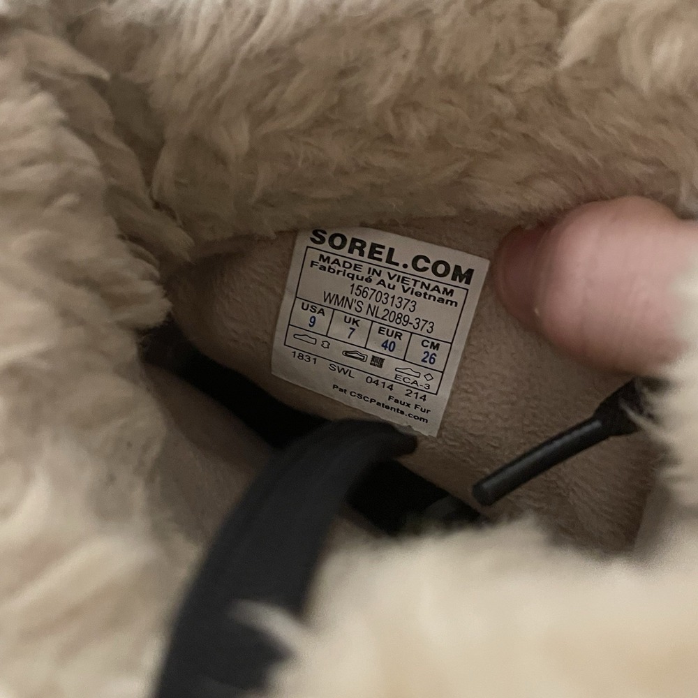SOREL Tivoli II Tan Suede Waterproof Lined Winter Boots NL2089-373 Womens 9 - Picture 3 of 7